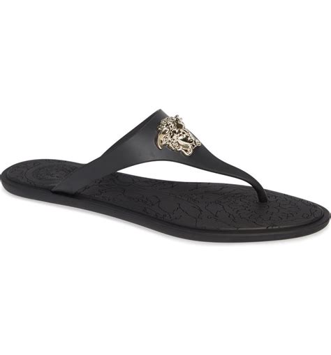 versace medusa thong sandal|Versace Women's Medusa Thong Sandals .